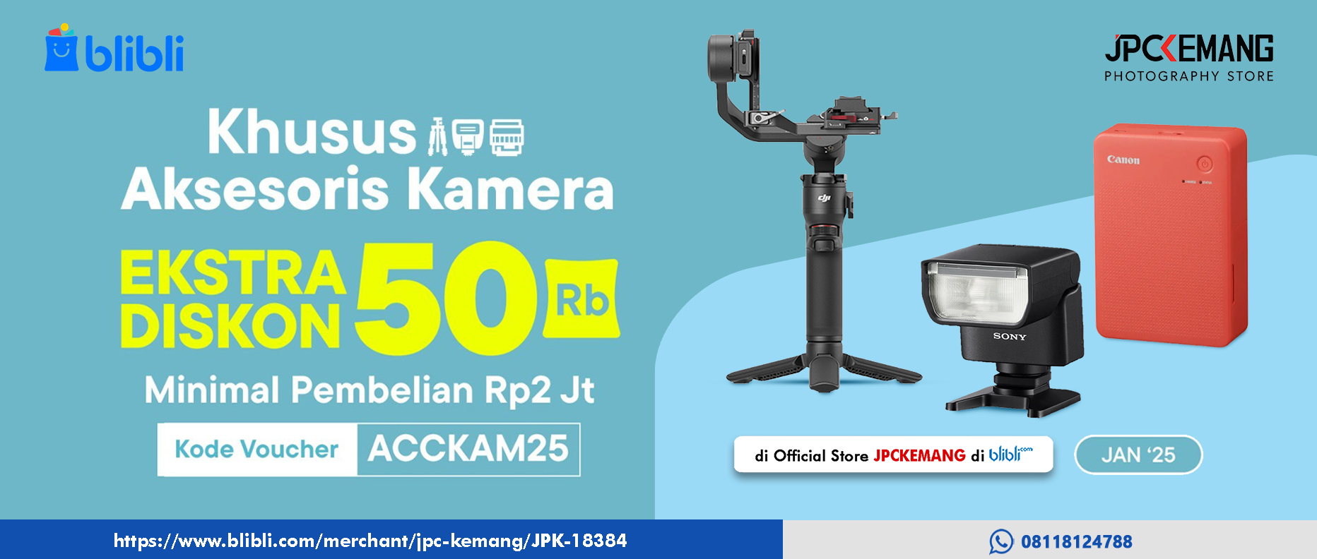 Diskon Aksesoris Kamera di Blibli JPC Kemang