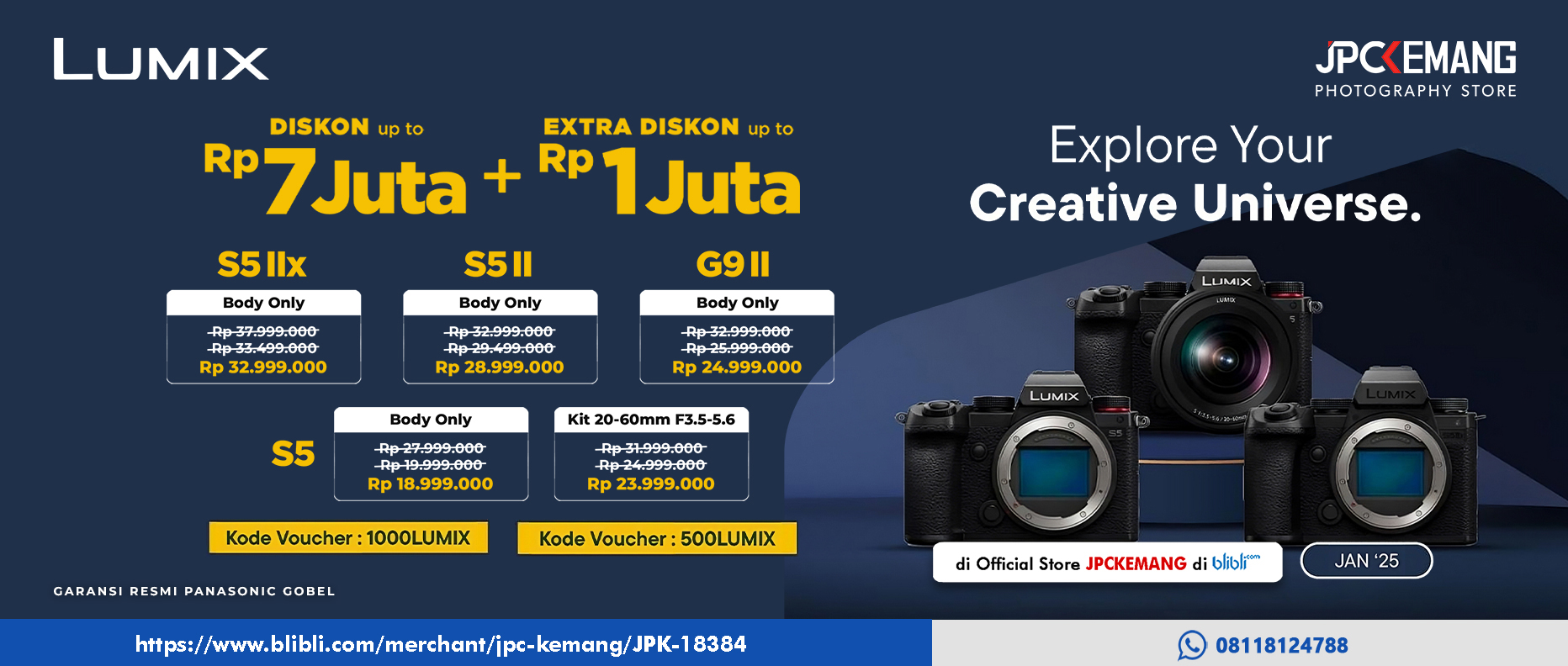 Diskon Panasonic Lumix di Blibli JPC Kemang